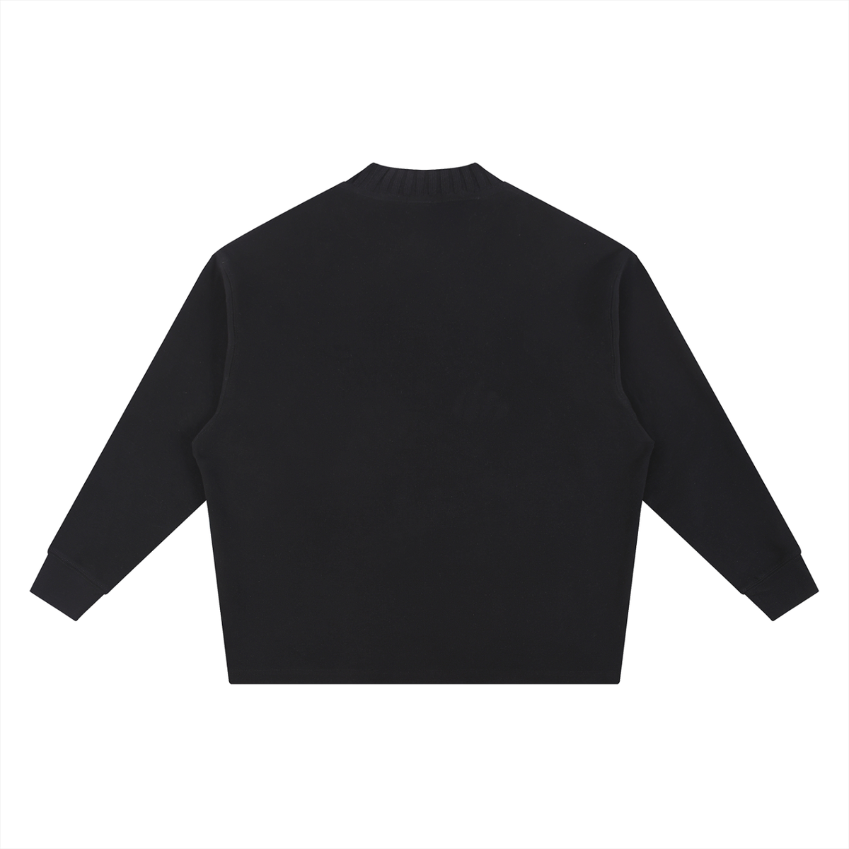 Yacht Club Luxury Knitted Oversize Sweatshirt — detail shot, knit texture quality, premium coastal luxury clothing