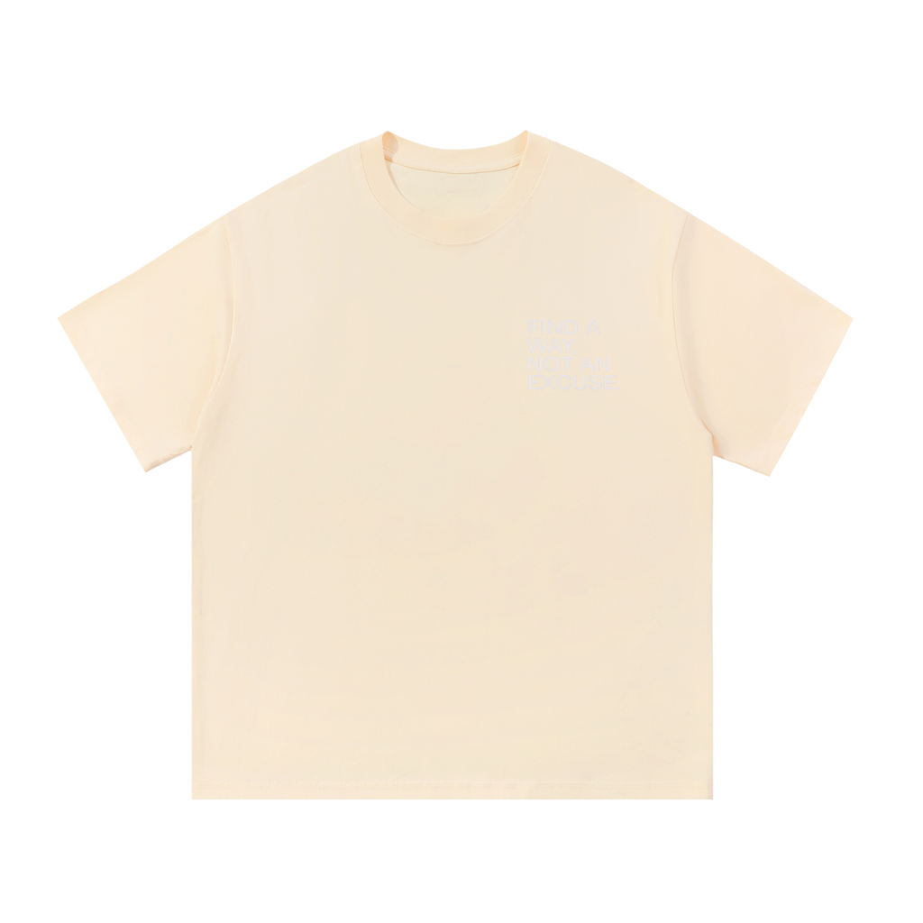Yacht Club Luxury Heavyweight Graphic Tee — styled shot, retro varsity aesthetic, luxury streetwear tee