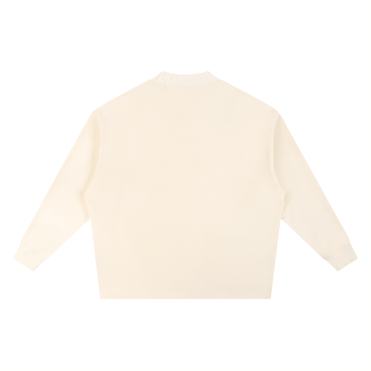 Yacht Club Luxury Knitted Round Neck Oversize Sweatshirt — back view, oversized boxy fit, premium knit luxury fashion