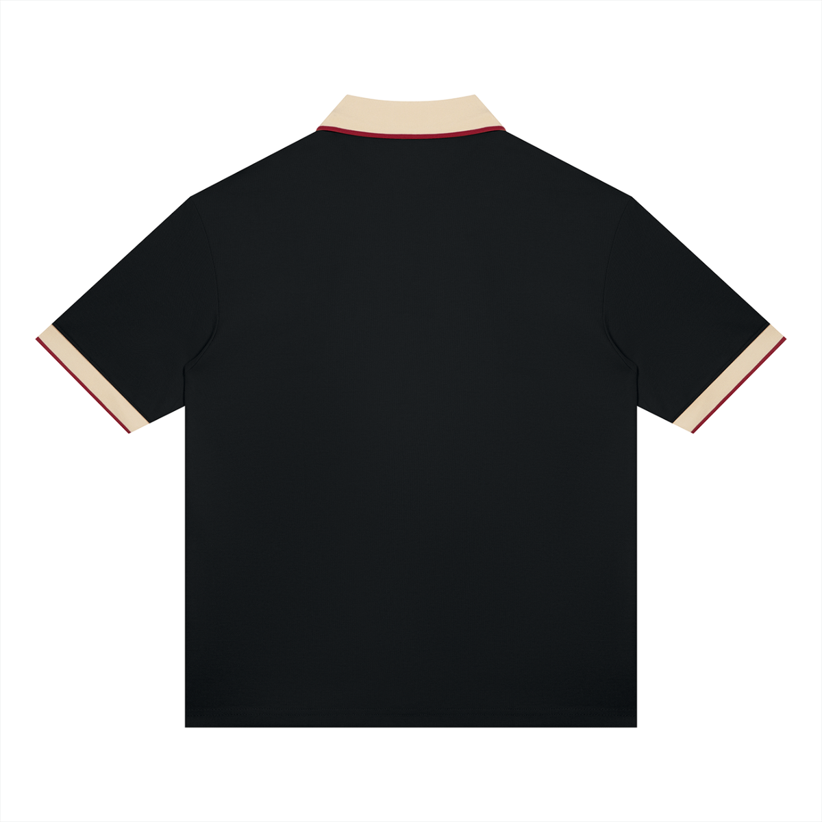 Yacht Club Luxury Unisex Color Block Polo Shirt — back view, embroidered logo, breathable cotton-poly coastal fashion