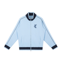 Yacht Club Luxury Color Block Raglan Zip Track Jacket — styled shot, varsity aesthetic, premium unisex luxury fashion