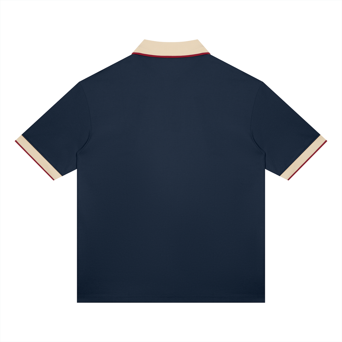 Yacht Club Luxury Color Block Polo — model shot, premium fit, retro varsity luxury streetwear