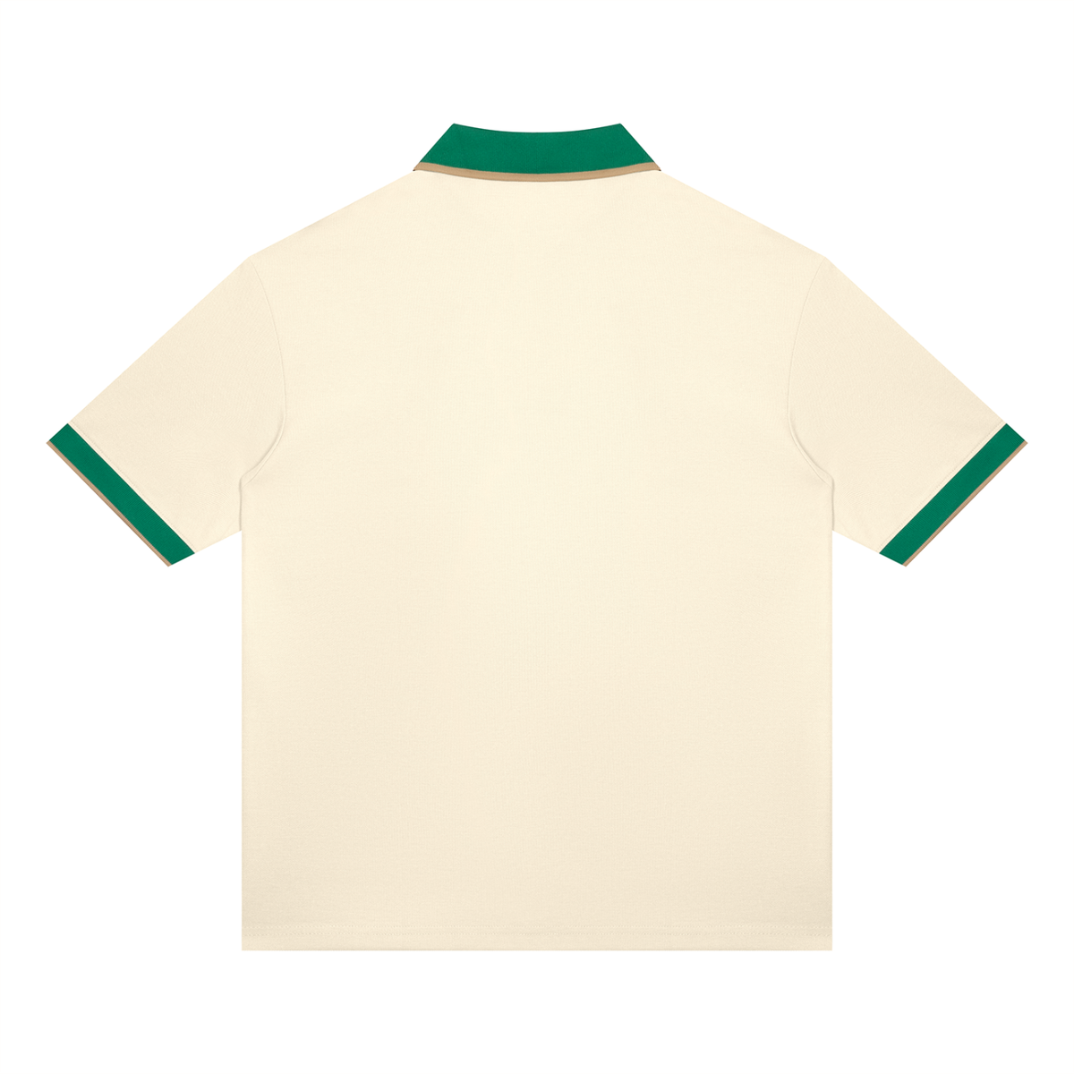 Yacht Club Luxury Color Block Polo — collar detail, contrast rib trim, luxury nautical streetwear